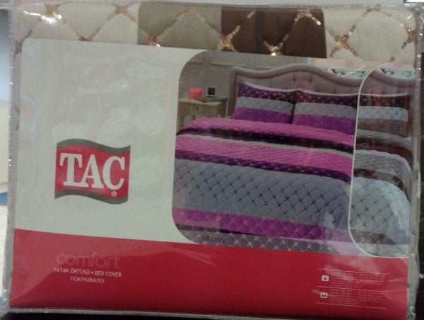 TAÇ MELANIE YATAK ORTÜSÜ CİFT KİŞİLİK KAHVE