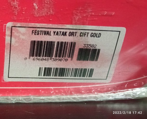 TAÇ FESTIVAL YATAK ORTÜSÜ CİFT KİŞİLİK GOLD