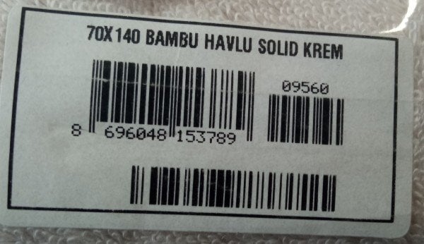 TAÇ  70X140 BAMBU BANYO HAVLUSU SOLID  KREM