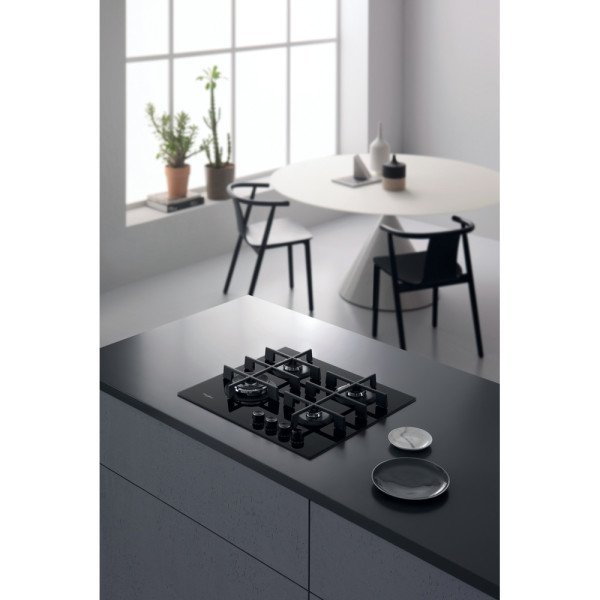 GOWL628NB SİYAH CAM LEVHALI 60 CM OCAK