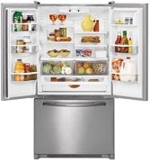 5GFC20PRAA  FRENCH TYPE   SILVER BUZDOLABI