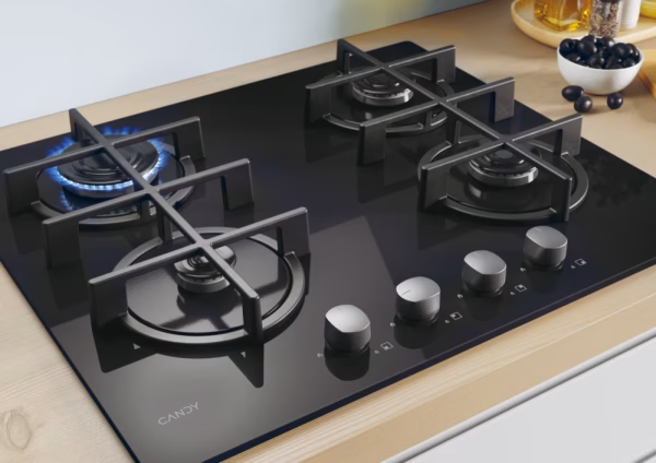 CVG6B 60 CM 4 GÖZLÜ SİYAH CAM   OCAK