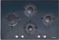 CVG 74SQPNX SİYAH CAM OCAK 75CM S 4 GÖZLÜ SILVER  OCAK