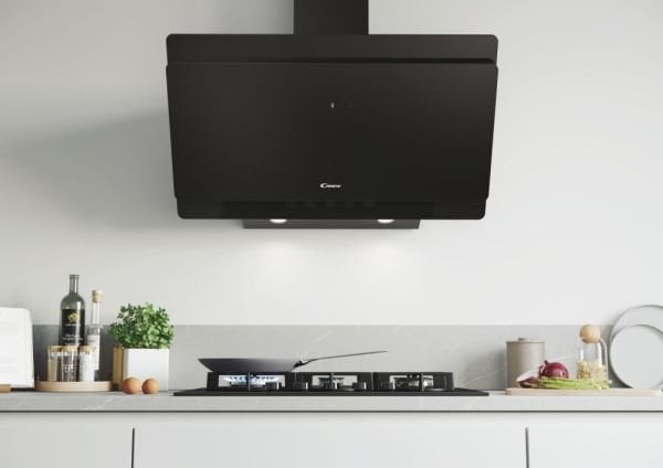 CVMA90N SİYAH CAM 60 CM DAVLUMBAZ