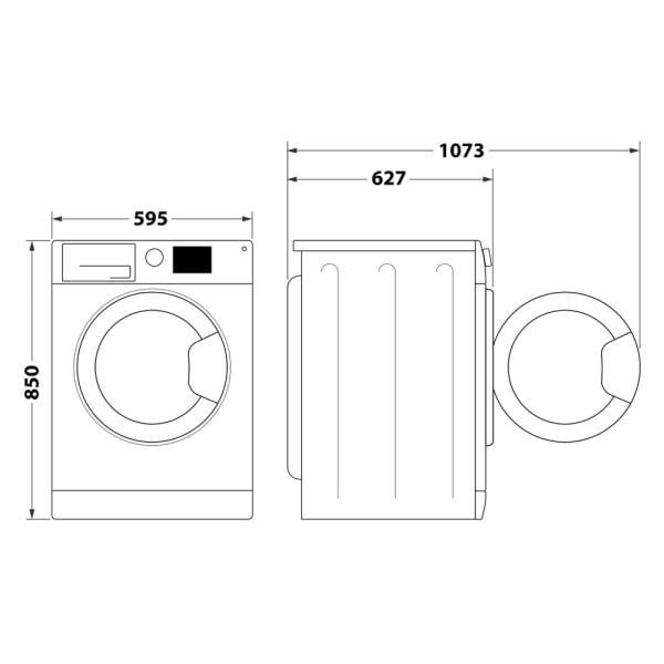 FFWD 9248 WBS V NA 9 KG  BEYAZ ÇAMAŞIR MAKİNESİ