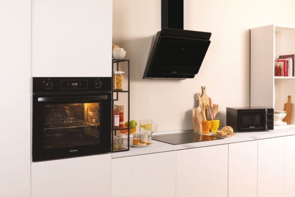 CDG6CBP8B SİYAH CAM 60 CM DAVLUMBAZ