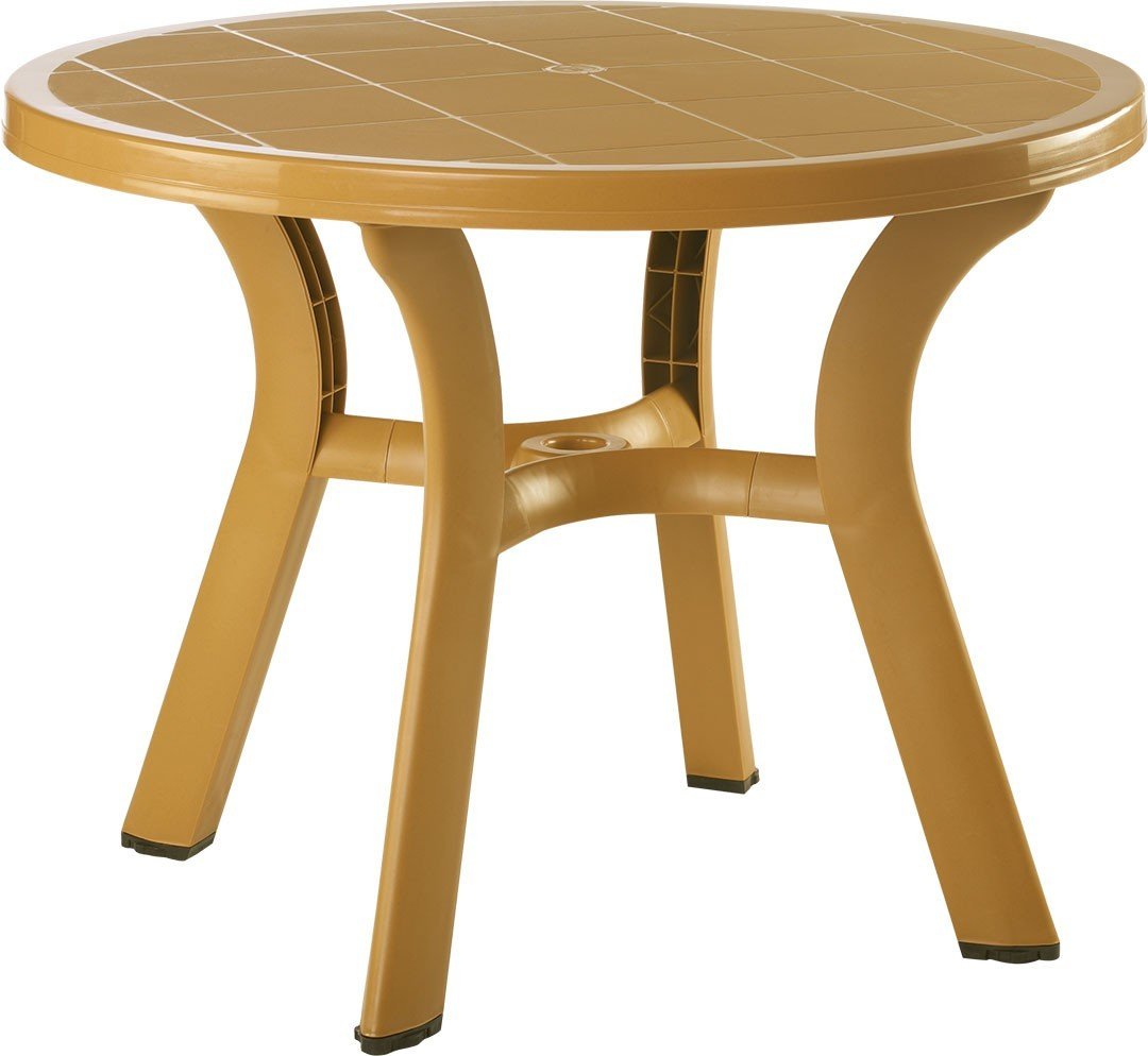 KAHVERENGİ 105CM YUVARLAK MASA