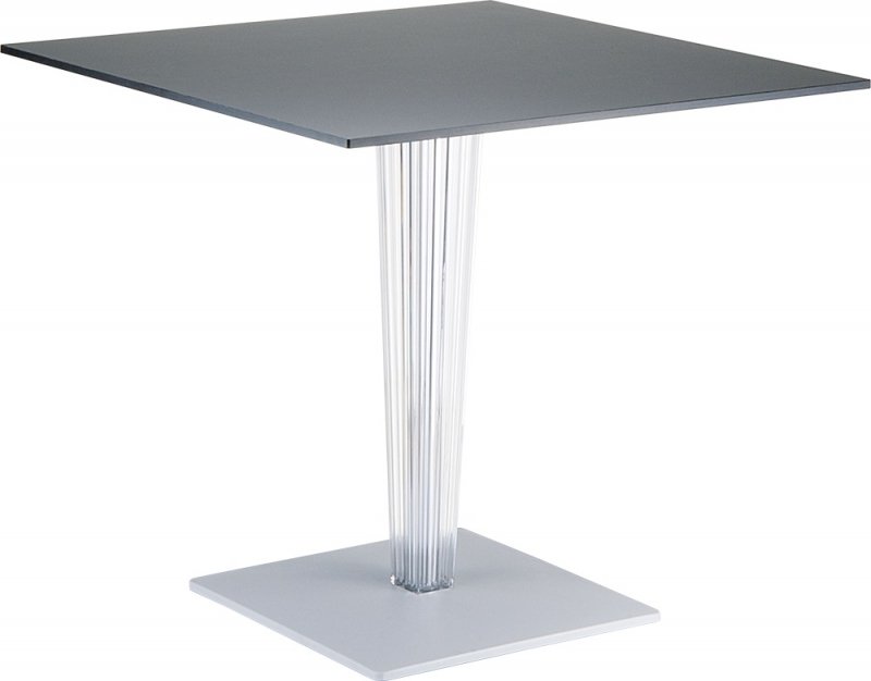 BEYAZ 80X80CM LULU AYAKLI COMPACT TABLALI MASA
